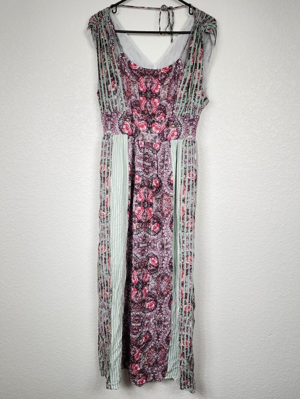 Free People Vintage Midi Boho Floral Size 10 Maxi Dress